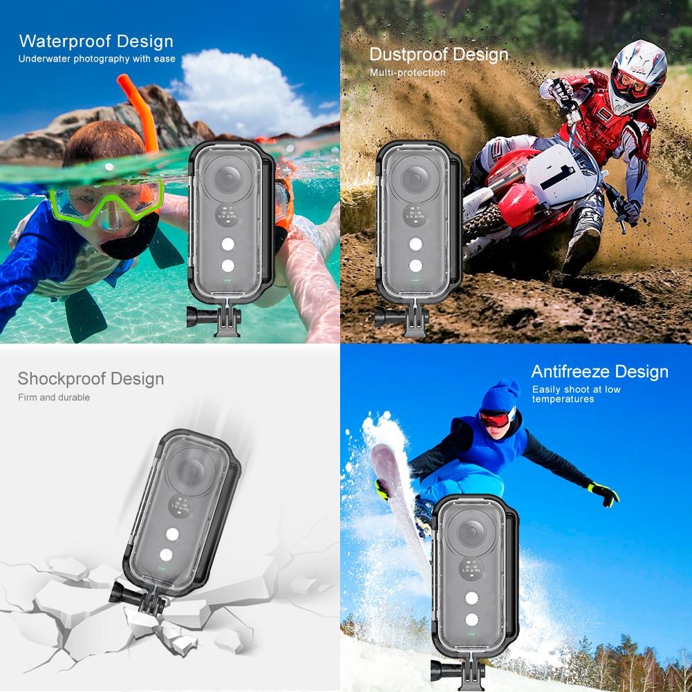 Waterproof Housing for Insta360 one x - 30m Depth