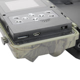 8Mp Waterproof Trail Camera With Night Vision And Wide Angle Lcd - Rear View