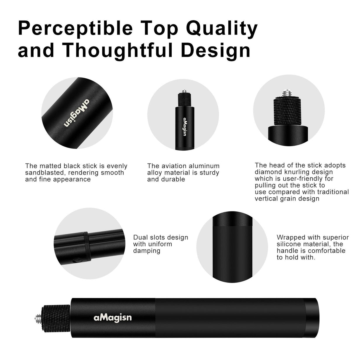 Universal Selfie Stick for Insta360 one x and Sport Cameras - 1.2m