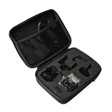 Shockproof Camera Bag for Sjcam and Selfie Stick - Portable 22x16x6cm - Top-Down View