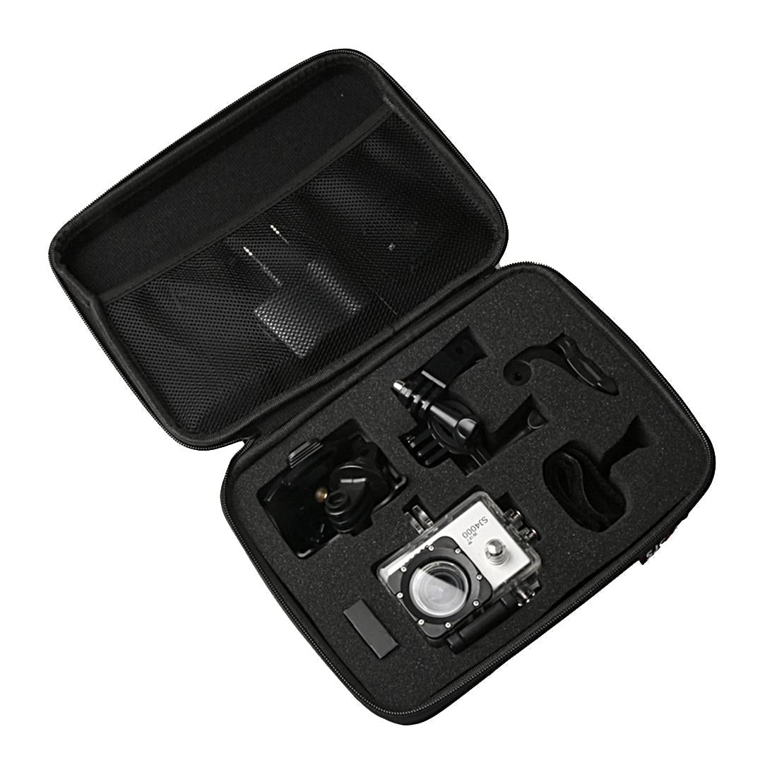Shockproof Camera Bag for Sjcam and Selfie Stick - Portable 22x16x6cm