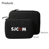 Shockproof Camera Bag for Sjcam and Selfie Stick - Portable 22x16x6cm - Rear View