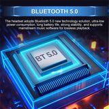 Wireless Bluetooth Headset with Touch Control and Charging Case - V5.0 - Close-Up Angle