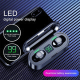 Wireless Bluetooth Headset with Touch Control and Charging Case - V5.0