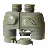 10x50 Floating Binoculars with Compass - Hd Navigation Waterproof Low Light Vision - Front View