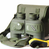 10x50 Floating Binoculars with Compass - Hd Navigation Waterproof Low Light Vision - Top-Down View