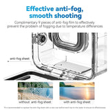 Full Scene Waterproof Diving Housing with Anti-fog - Low Angle