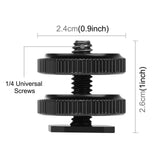 Reinforced Hot Shoe Adapter For Dslr & Action Cameras - 45-Degree Angle