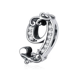 925 Sterling Silver Relief Number Series 0 9 Beads For Diy Bracelets And Necklaces Style - 9 - Front View