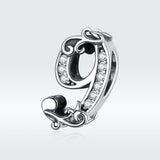 925 Sterling Silver Relief Number Series 0 9 Beads For Diy Bracelets And Necklaces Style - 9 - Side View