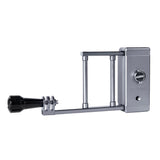 Aluminum Mount Plate Adapter for Dji Action / Gopro Hero9 / 8 Mobile 3 / Om4 Gimbal - Side View