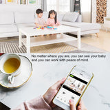 Wireless Wifi Surveillance Camera With Wide Angle & Motion Detection - Top-Down View