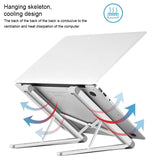 Foldable Aluminum Laptop Stand - Universal - Top-Down View