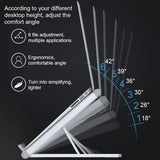 Foldable Aluminum Laptop Stand - Universal - Close-Up Angle