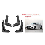 For Audi A3 Hatchback Sport 2017-2020 4Pcs / Set Car Auto Soft Plastic Splash Flaps Fender Guard - Side View
