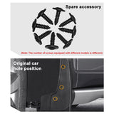 For Audi A3 Hatchback Sport 2017-2020 4Pcs / Set Car Auto Soft Plastic Splash Flaps Fender Guard - 45-Degree Angle
