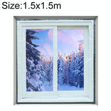 Double-layer Insulation Film for Indoor Windows - Windproof Soundproof Warm - 1.5x1.5m - Front View