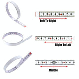 Self-Adhesive Steel Ruler With 5M Tape Measure - Rear View