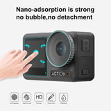 Tempered Glass Film Set for Dji Action 3 - 3-in-1 Protection for Front and Back Screens and Lenses - 45-Degree Angle