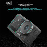 Tempered Glass Film Set for Dji Action 3 - 3-in-1 Protection for Front and Back Screens and Lenses - Rear View