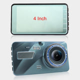 1080p Dual Recording Car Dvr with 4 Touch Screen Parking Monitoring & Loop Recording - Side View