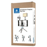 Smartphone Video Rig & Microphone Kit For Live Broadcast - Compatible With Iphone Galaxy Huawei Xiaomi Htc Lg Google And More - Blue