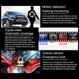 5 Lcd Touch Screen Rear View Mirror Car Recorder With Separate Camera - 45-Degree Angle