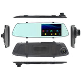 5 Lcd Touch Screen Rear View Mirror Car Recorder With Separate Camera - Extra Image