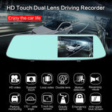 5 Lcd Touch Screen Rear View Mirror Car Recorder With Separate Camera - Extra Image