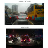 Smart Car Dual Lens Video Camera - Full Hd 1080p Motion Detection Tf Card Support - 45-Degree Angle