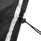 Outdoor Furniture Set Cover - Waterproof Anti-uv Dust-proof - 210d Oxford Cloth - 123x123x74cm - Black - Top-Down View