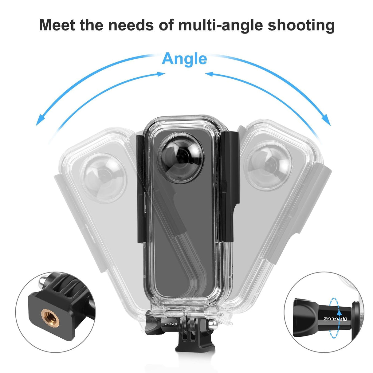Waterproof Housing for Insta360 X3 - 30m Depth