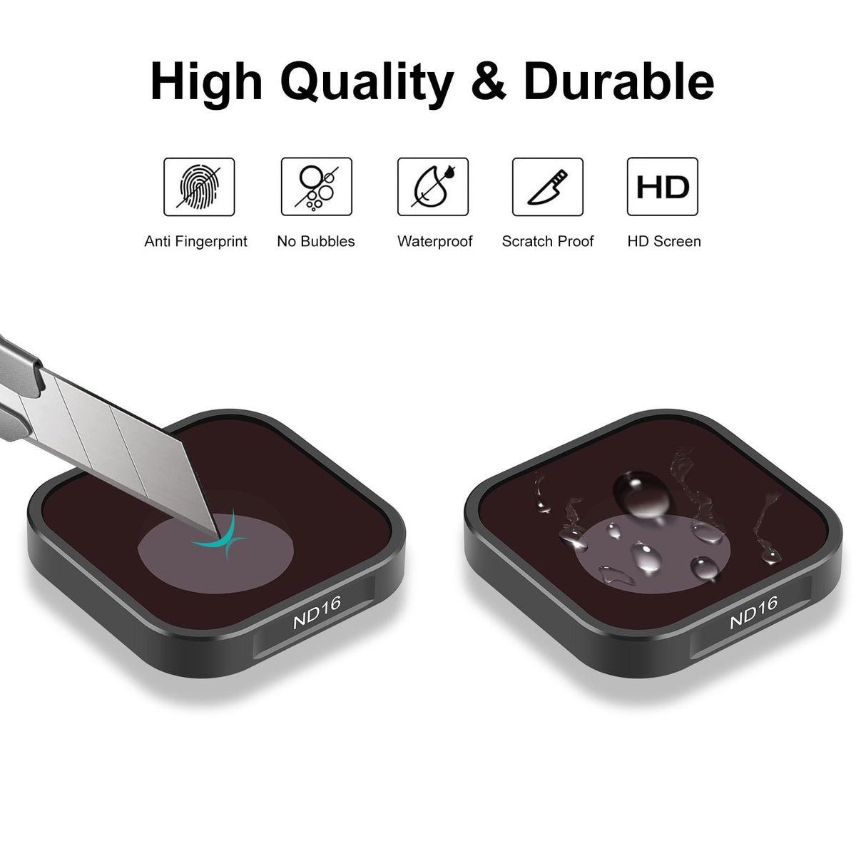 Compatible with Hero12 / 11 / 10 / 9 Gopro Action Camera Lens Filter