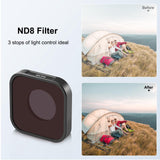 Compatible with Hero12 / 11 / 10 / 9 Gopro Action Camera Lens Filter - Rear View