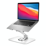 360 Degree Rotating Aluminum Laptop Stand - Heat Dissipation - Front View