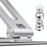 360 Degree Rotating Aluminum Laptop Stand - Heat Dissipation - Top-Down View