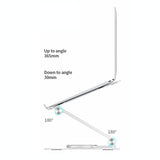360 Degree Rotating Aluminum Laptop Stand - Heat Dissipation - Rear View