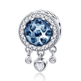 925 Sterling Silver Blue Beaded Bracelet Kit Pure Accessories - Front View
