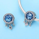 925 Sterling Silver Blue Beaded Bracelet Kit Pure Accessories - Rear View