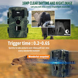 2 Lcd Infrared Night Vision Trail Camera For Wildlife Hunting - Rear View