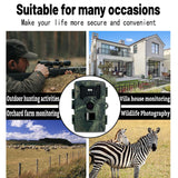 2 Lcd Infrared Night Vision Trail Camera For Wildlife Hunting - Low Angle