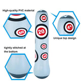 1.6M Inflatable Boxing Pillar Sandbag For Adult Children - Vent Toy Punching Bag Tumbler - Side View