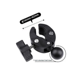 Universal Motorcycle Handlebar Mount - Side View