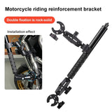 Universal Motorcycle Handlebar Mount - Top-Down View