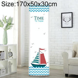 Vertical Cabinet Air Conditioning Cover - All-inclusive Fabric - 170x50x30cm - Sailboat Design - Front View