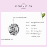 925 Sterling Silver Retro Snake Bead Bracelet / Necklace Accessory Set - Top-Down View