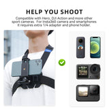Action Camera Chest Strap Mount Belt - Rear View