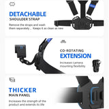 Action Camera Chest Strap Mount Belt - Low Angle