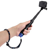Extendable Monopod for Gopro and Other Action Cameras - 19-49cm - Side View