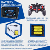 Remote Control Police Car - 4 Channels Deformable Toy - Low Angle